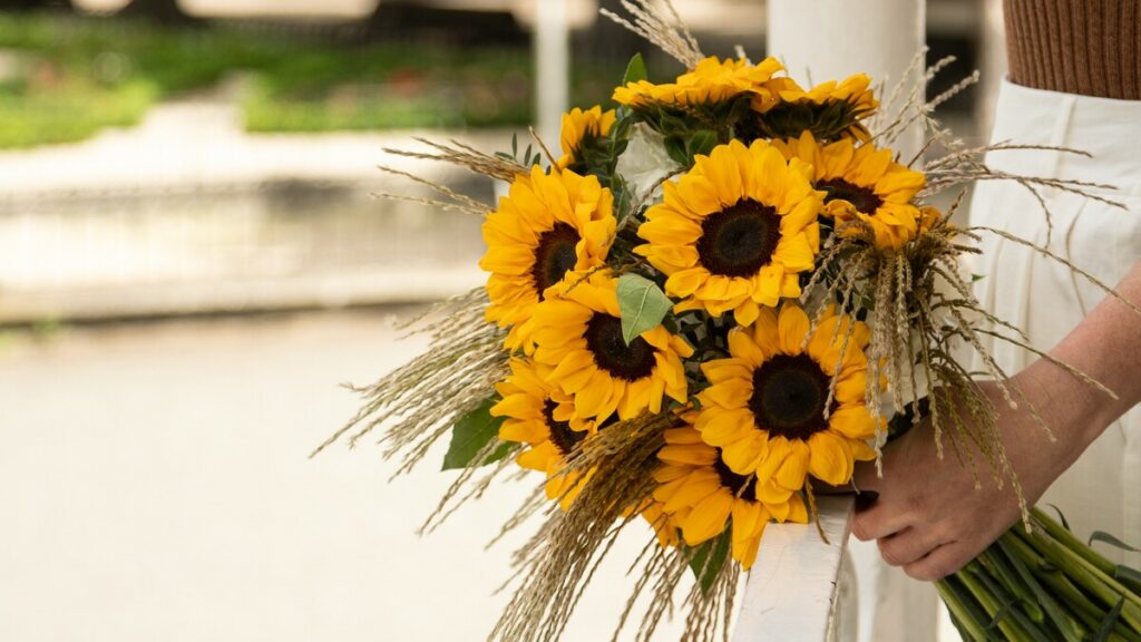 Ramos de girasoles